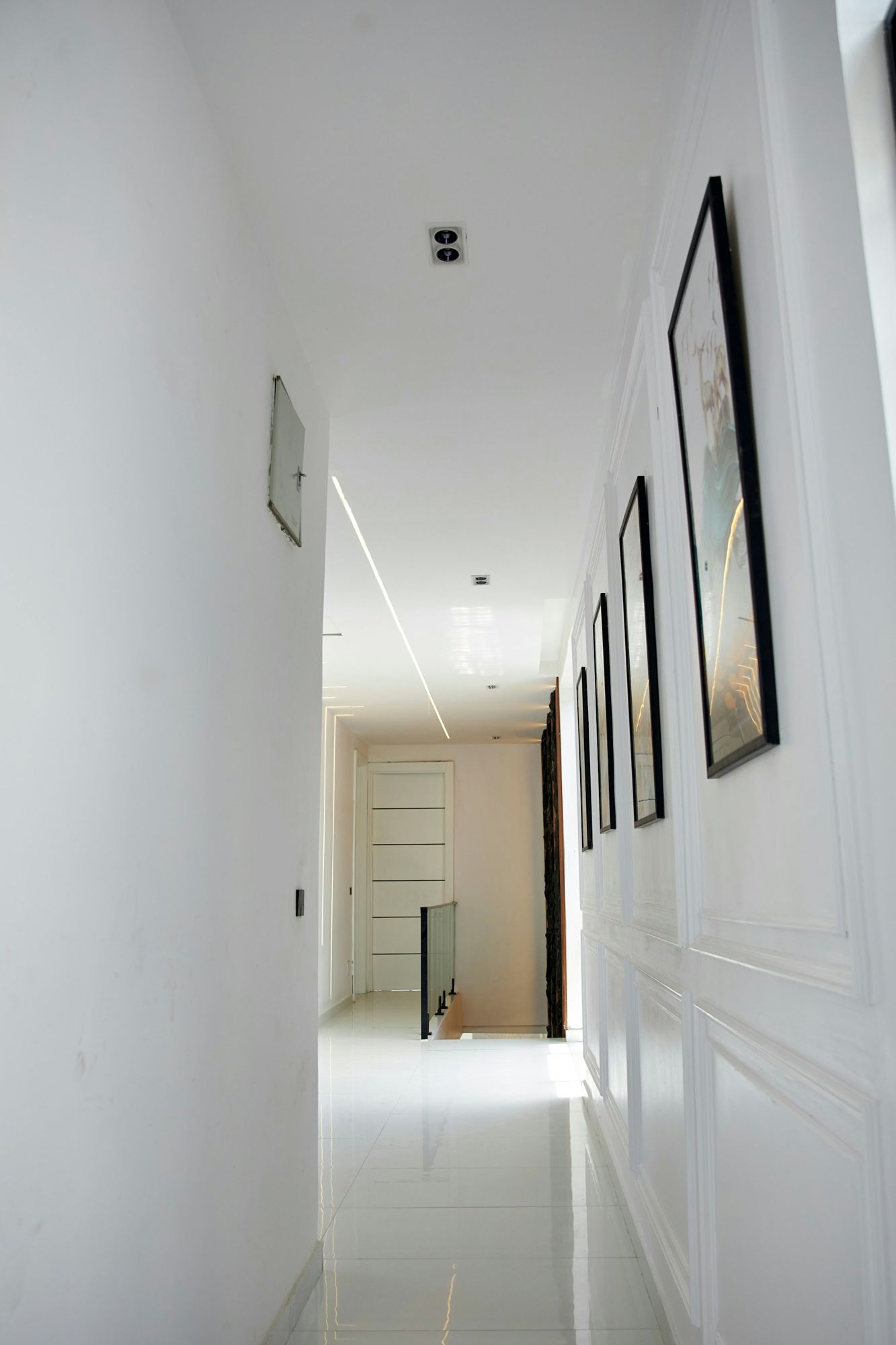 Hallway with a concealed line of light
